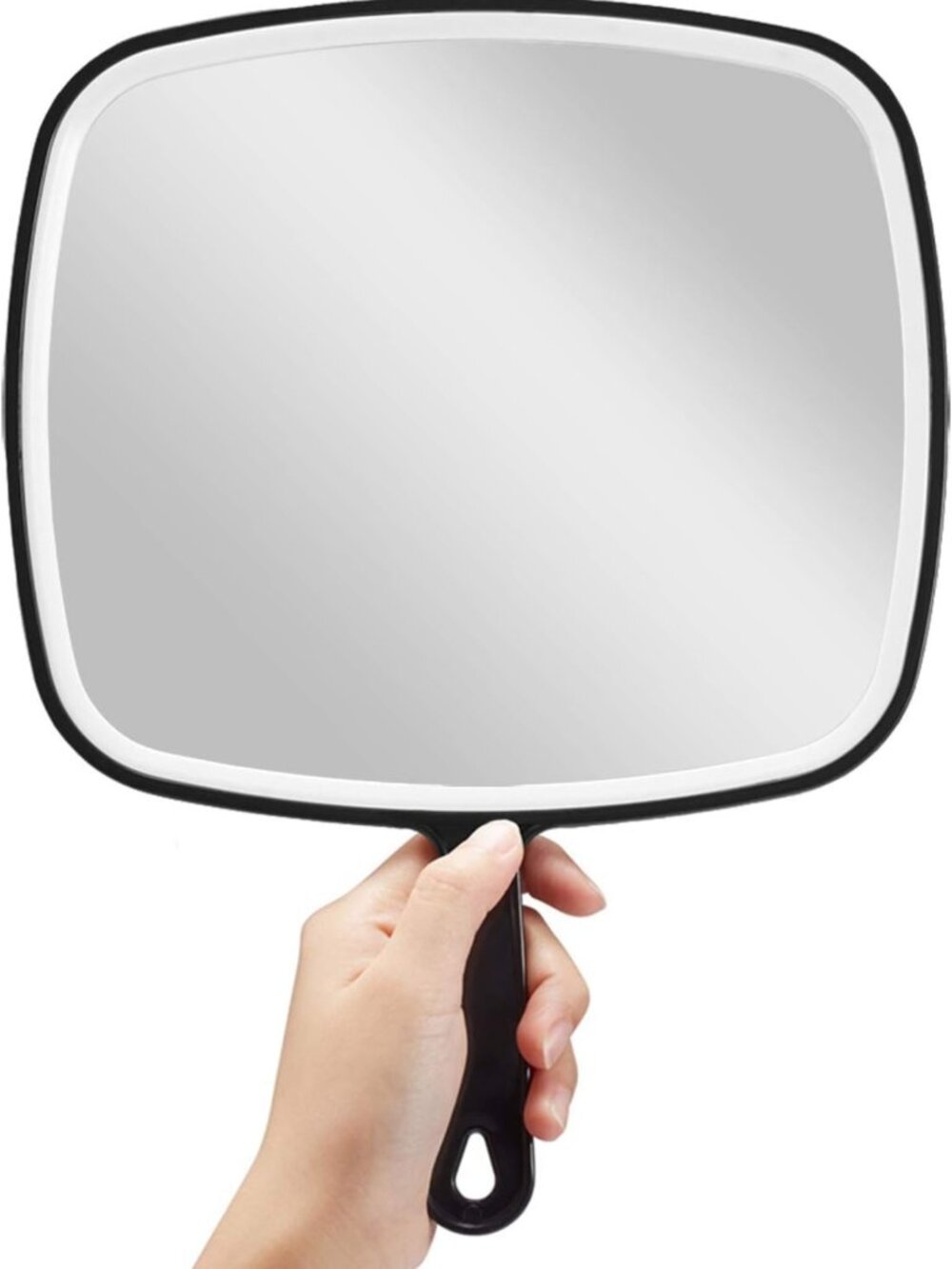 Set of 3 Handheld Mirrors with Handle - Large 12.4” x 9” Portable Makeup Mirrors